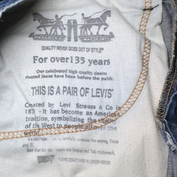 VINTAGE Levis 33x30 2012 514's, Distressed, Trending, Stylish, Dudecore, Classic - Picture 7 of 8